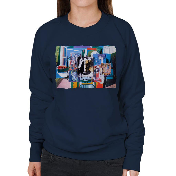 Sidney Maurer Original Portrait Of Pablo Picasso With Artwork Women's Sweatshirt