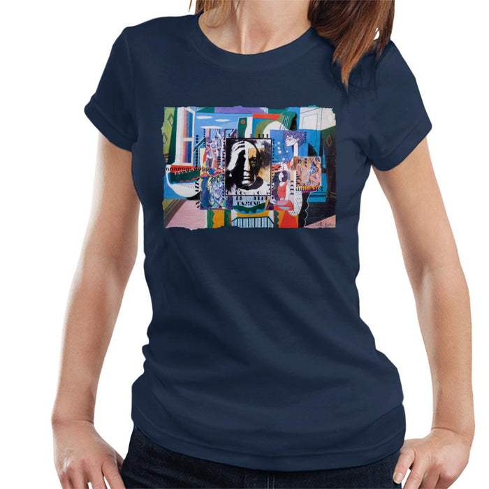 Sidney Maurer Original Portrait Of Pablo Picasso With Artwork Women's T-Shirt