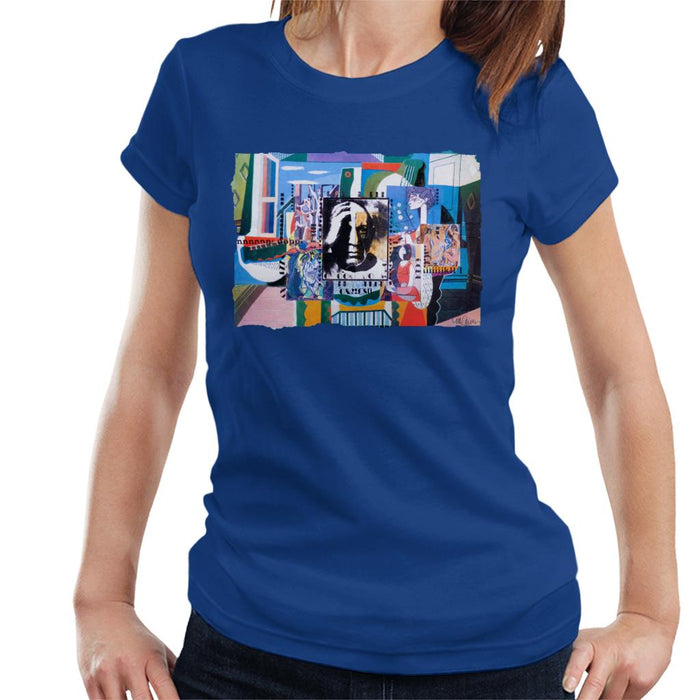 Sidney Maurer Original Portrait Of Pablo Picasso With Artwork Women's T-Shirt