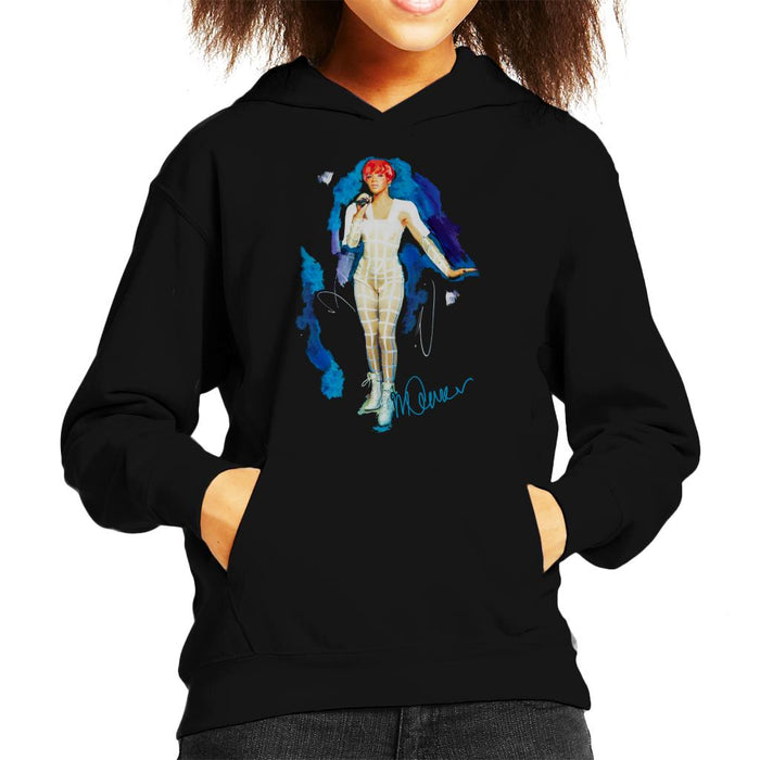Sidney Maurer Original Portrait Of Rihanna Cut Out Outfit Kid's Hooded Sweatshirt