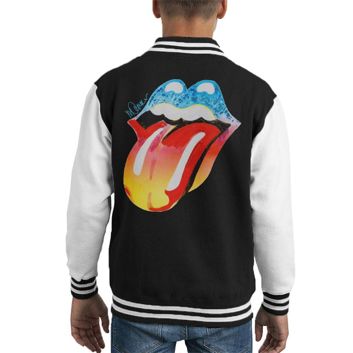 Sidney Maurer Original Portrait Of Rolling Stones Forty Licks Art Kid's Varsity Jacket