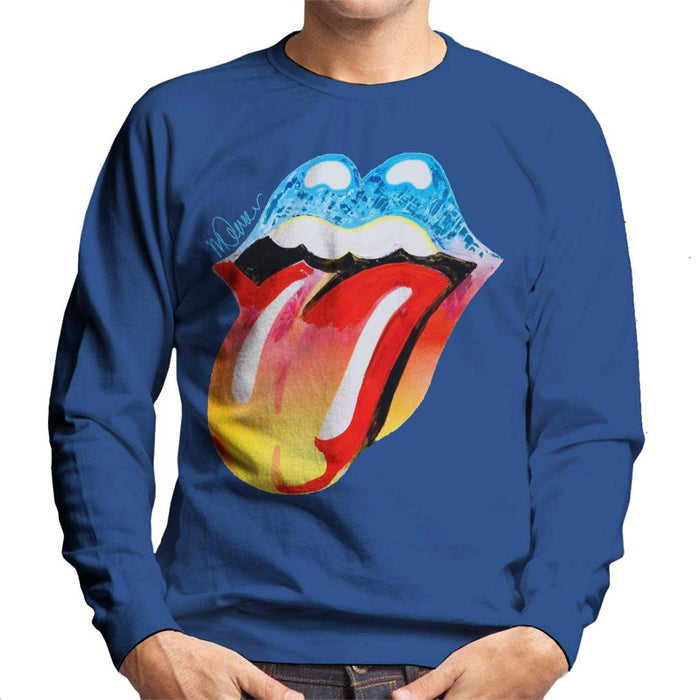 Sidney Maurer Original Portrait Of Rolling Stones Forty Licks Art Men's Sweatshirt