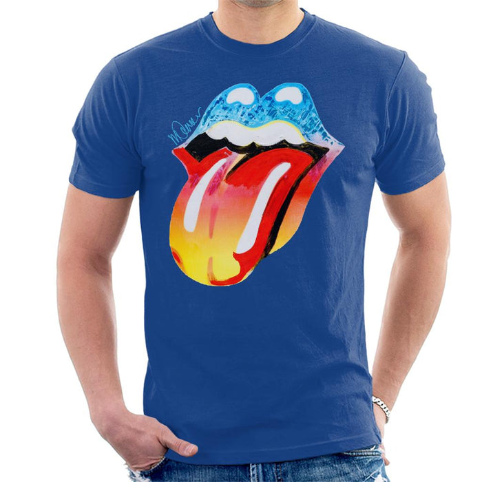 Sidney Maurer Original Portrait Of Rolling Stones Forty Licks Art Men's T-Shirt