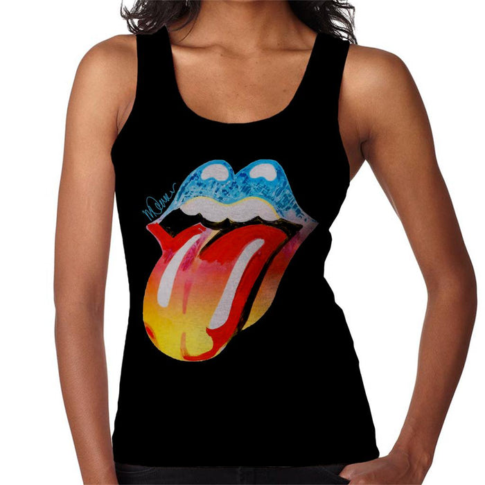 Sidney Maurer Original Portrait Of Rolling Stones Forty Licks Art Women's Vest