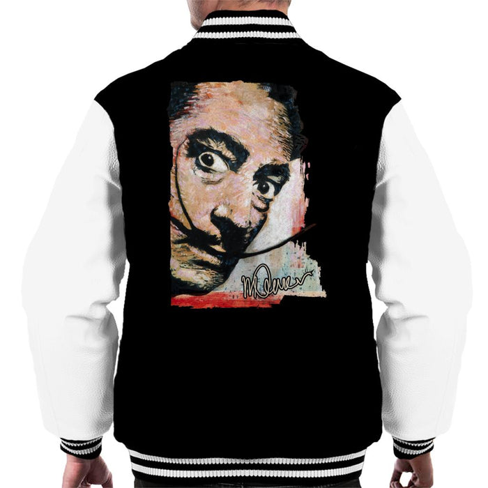 Sidney Maurer Original Portrait Of Salvador Dali Moustache Men's Varsity Jacket