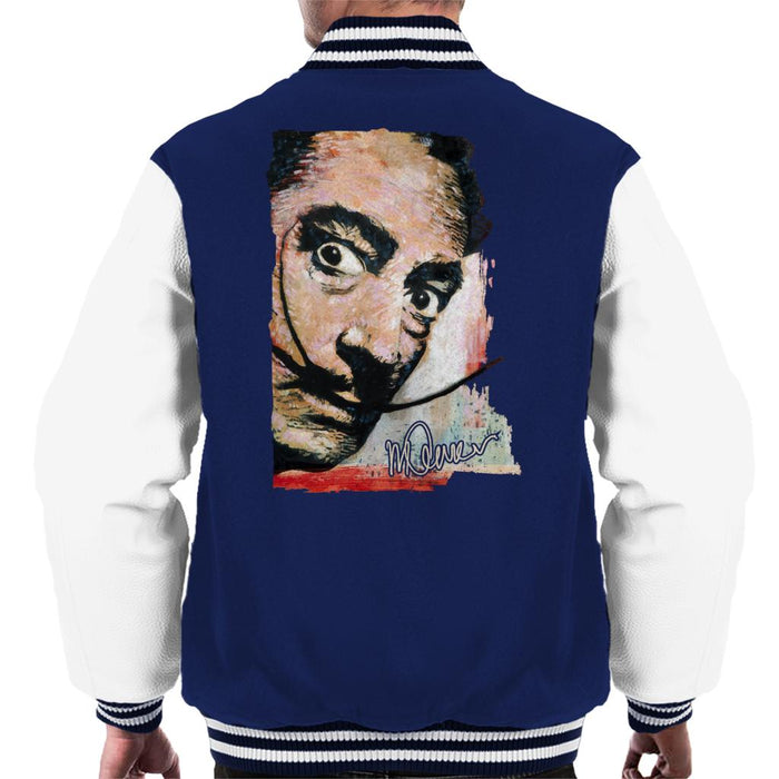 Sidney Maurer Original Portrait Of Salvador Dali Moustache Men's Varsity Jacket