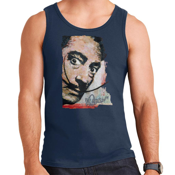 Sidney Maurer Original Portrait Of Salvador Dali Moustache Men's Vest