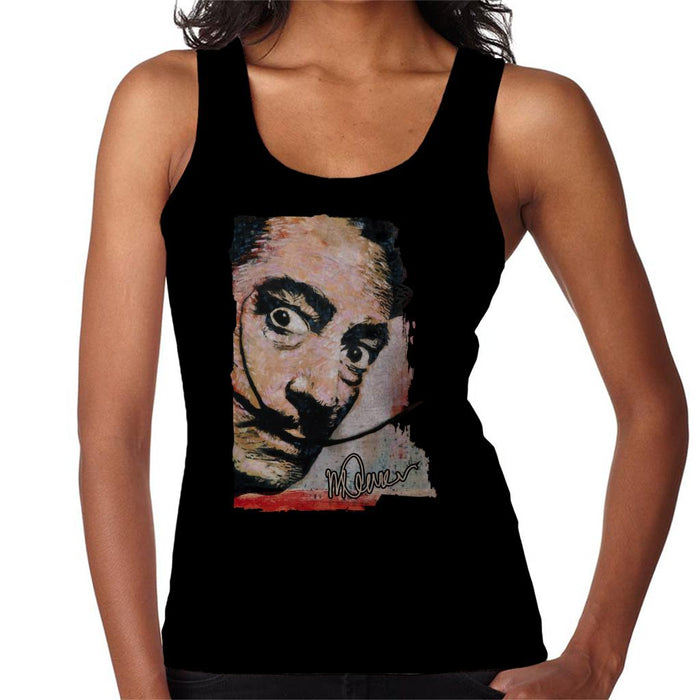 Sidney Maurer Original Portrait Of Salvador Dali Moustache Women's Vest