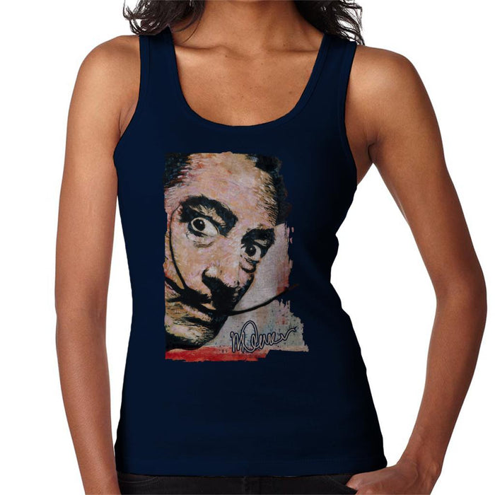 Sidney Maurer Original Portrait Of Salvador Dali Moustache Women's Vest