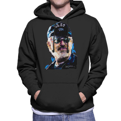 Sidney Maurer Original Portrait Of Steven Spielberg Baseball Cap Glasses Men's Hooded Sweatshirt