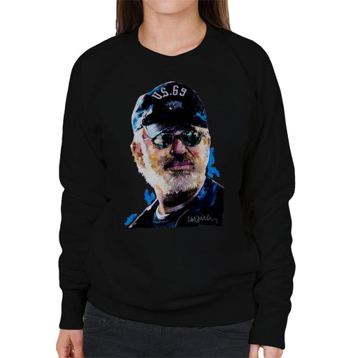 Sidney Maurer Original Portrait Of Steven Spielberg Baseball Cap Glasses Women's Sweatshirt