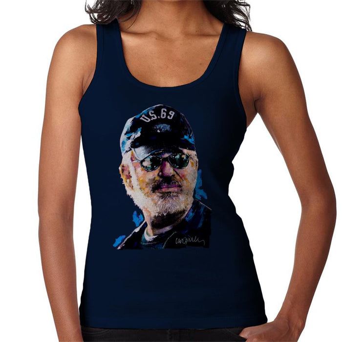 Sidney Maurer Original Portrait Of Steven Spielberg Baseball Cap Glasses Women's Vest