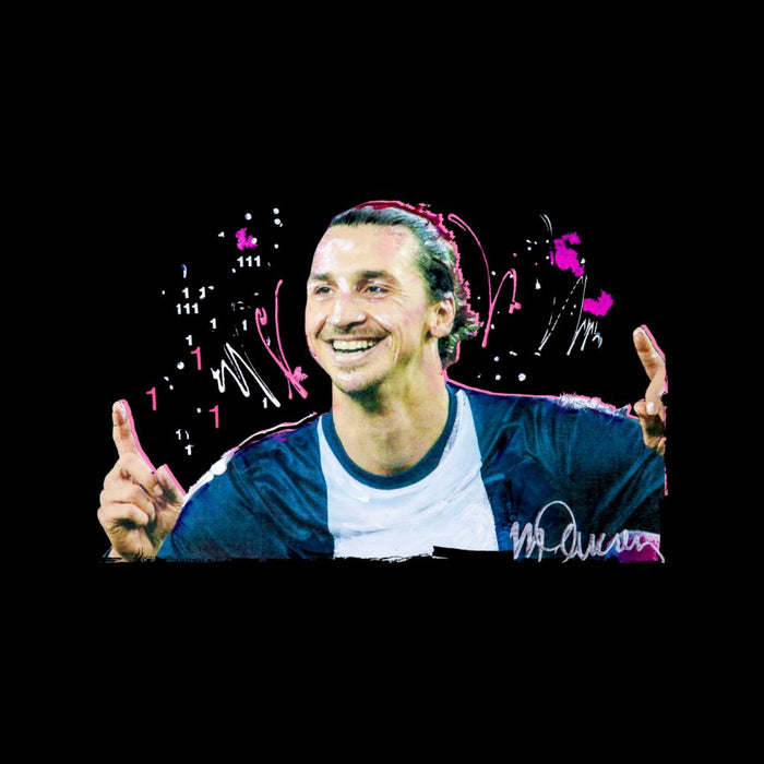 Sidney Maurer Original Portrait Of Zlatan Ibrahimovic Pointing Up Men's Sweatshirt