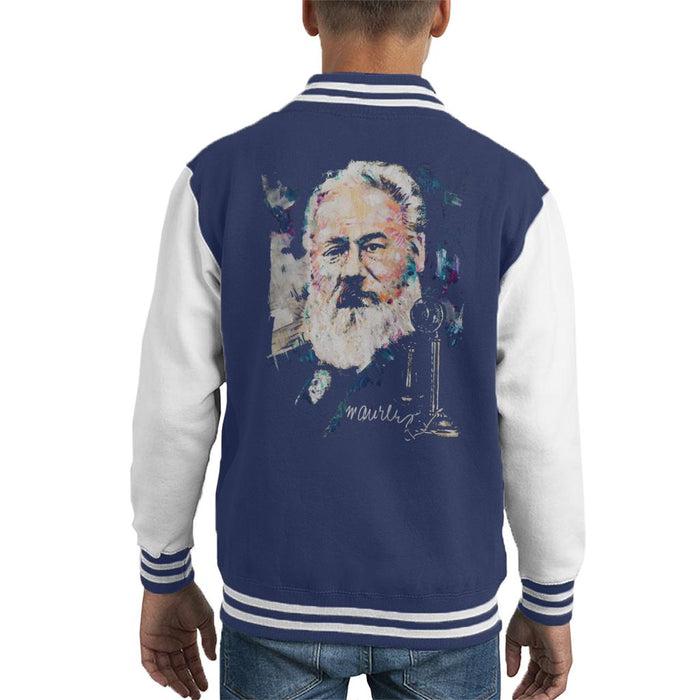 Sidney Maurer Original Portrait Of Alexander Graham Bell Kid's Varsity Jacket
