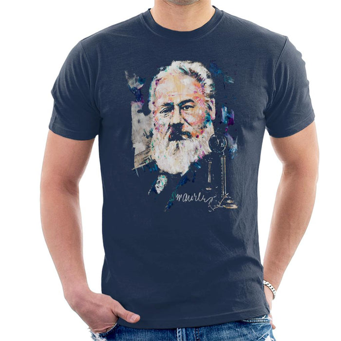Sidney Maurer Original Portrait Of Alexander Graham Bell Men's T-Shirt