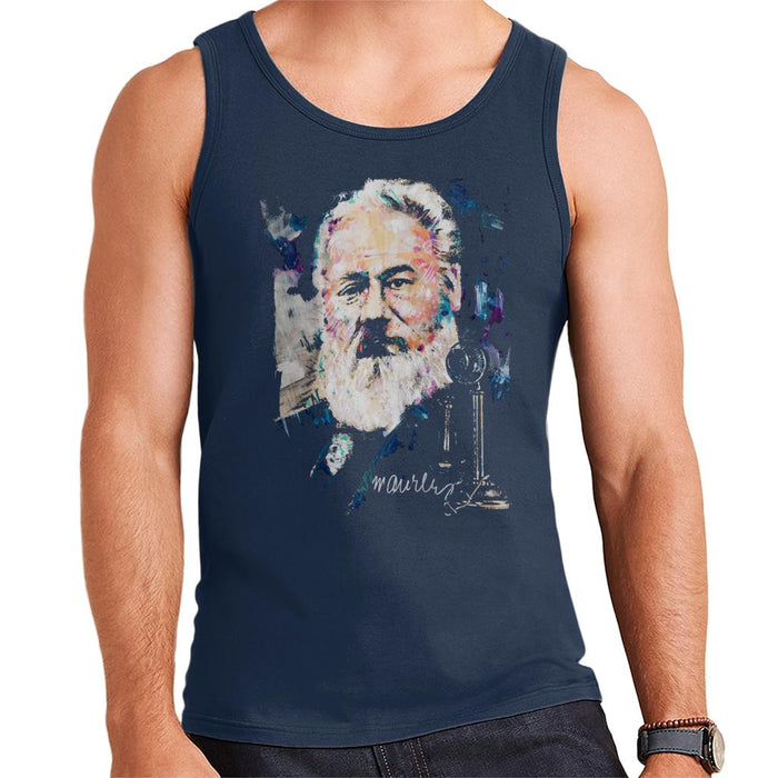 Sidney Maurer Original Portrait Of Alexander Graham Bell Men's Vest
