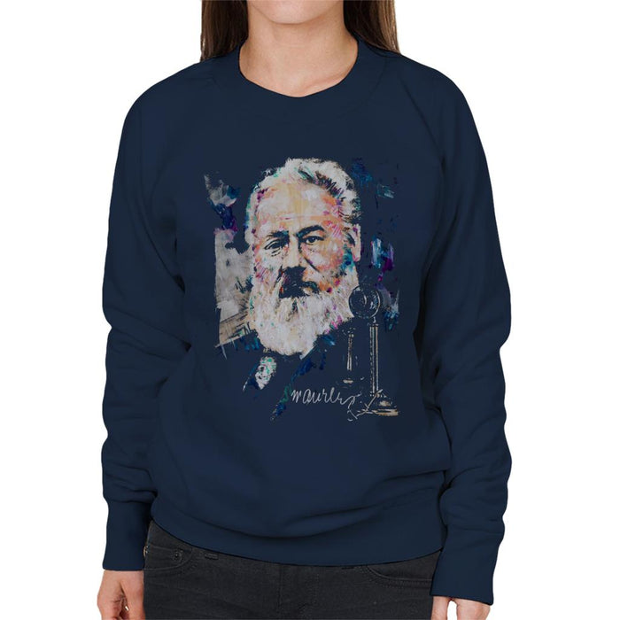 Sidney Maurer Original Portrait Of Alexander Graham Bell Women's Sweatshirt