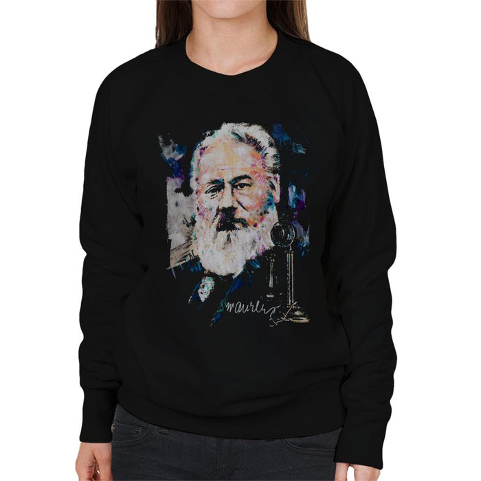 Sidney Maurer Original Portrait Of Alexander Graham Bell Women's Sweatshirt