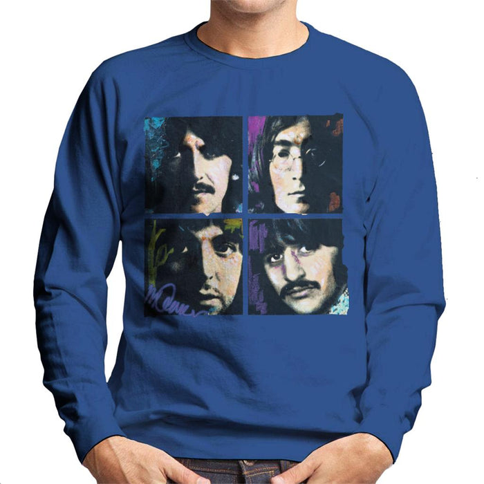 Sidney Maurer Original Portrait Of John Paul George Ringo Beatles Men's Sweatshirt