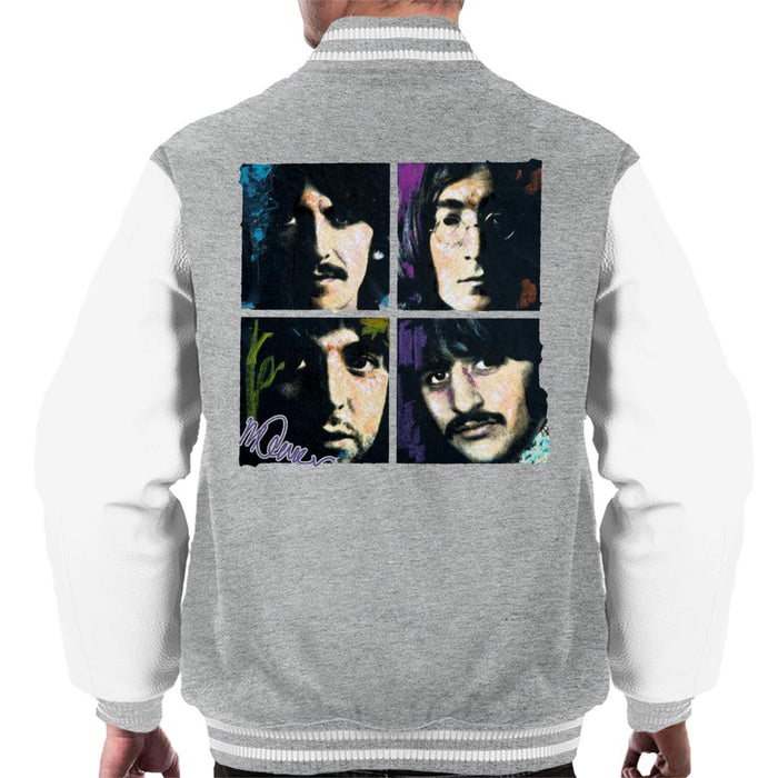 Sidney Maurer Original Portrait Of John Paul George Ringo Beatles Men's Varsity Jacket