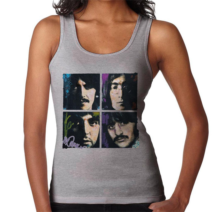 Sidney Maurer Original Portrait Of John Paul George Ringo Beatles Women's Vest