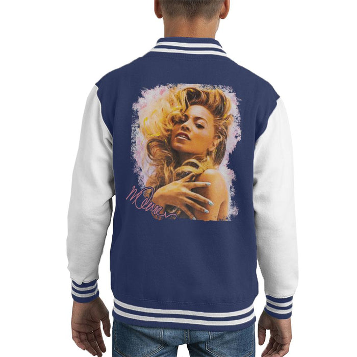 Sidney Maurer Original Portrait Of Singer Beyonce Shiny Nails Kid's Varsity Jacket
