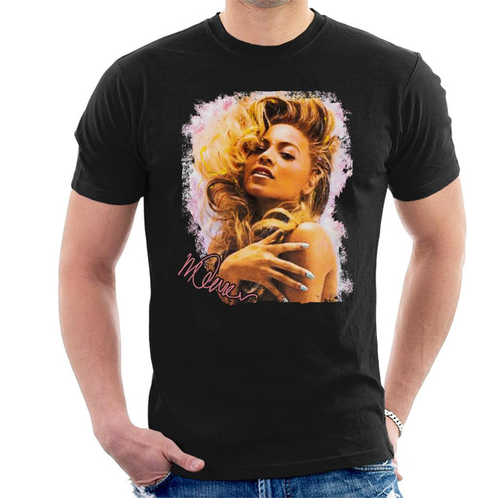 Sidney Maurer Original Portrait Of Singer Beyonce Shiny Nails Men's T-Shirt
