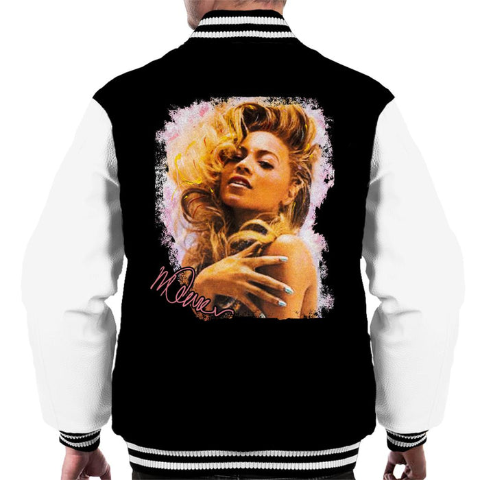 Sidney Maurer Original Portrait Of Singer Beyonce Shiny Nails Men's Varsity Jacket