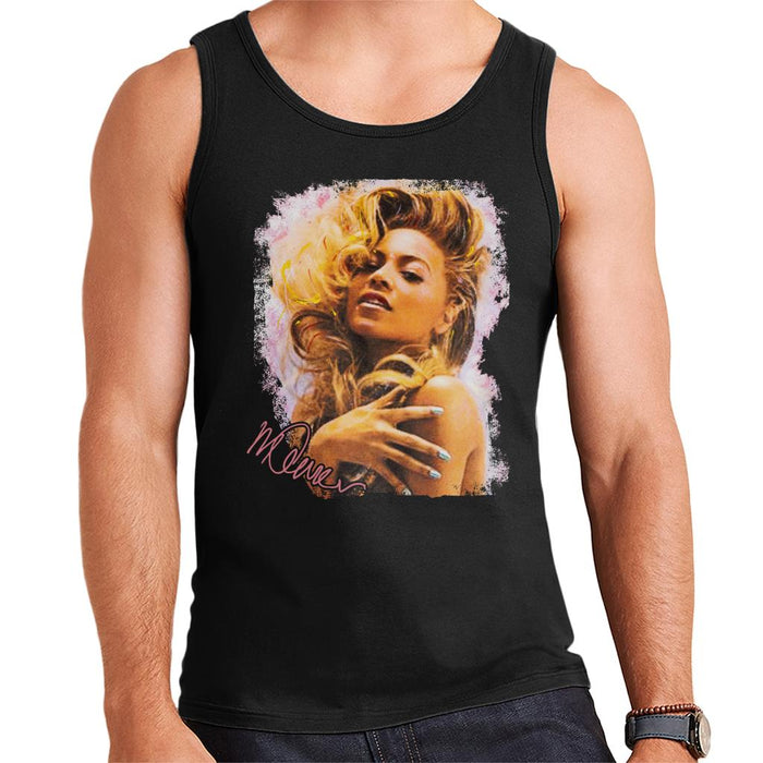 Sidney Maurer Original Portrait Of Singer Beyonce Shiny Nails Men's Vest