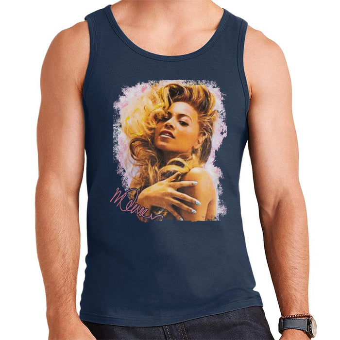 Sidney Maurer Original Portrait Of Singer Beyonce Shiny Nails Men's Vest