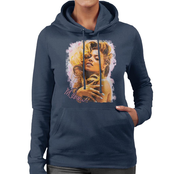 Sidney Maurer Original Portrait Of Singer Beyonce Shiny Nails Women's Hooded Sweatshirt