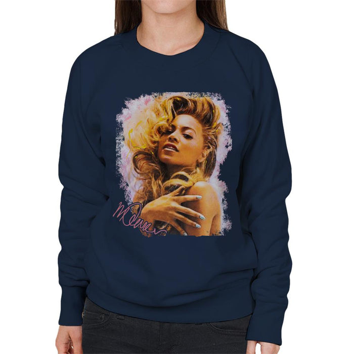 Sidney Maurer Original Portrait Of Singer Beyonce Shiny Nails Women's Sweatshirt