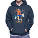 Sidney Maurer Original Portrait Of Football Star Cristiano Ronaldo Men's Hooded Sweatshirt
