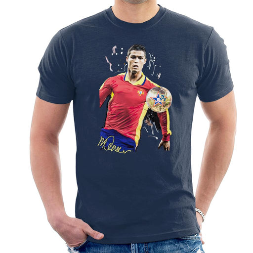 Sidney Maurer Original Portrait Of Portugal Striker Cristiano Ronaldo Men's T-Shirt