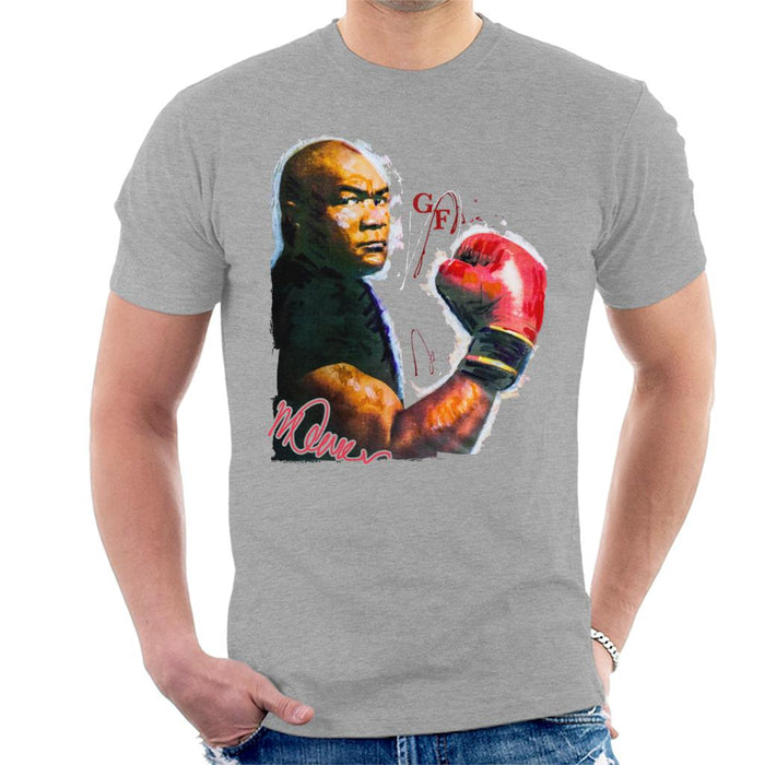 Sidney Maurer Original Portrait Of Boxer George Foreman Men's T-Shirt