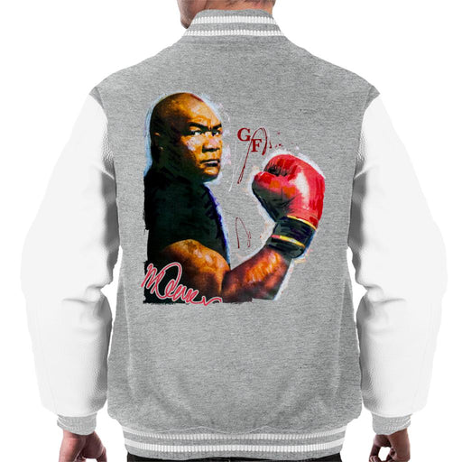 Sidney Maurer Original Portrait Of Boxer George Foreman Men's Varsity Jacket