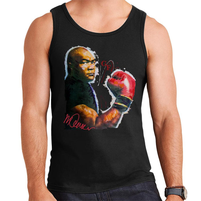 Sidney Maurer Original Portrait Of Boxer George Foreman Men's Vest