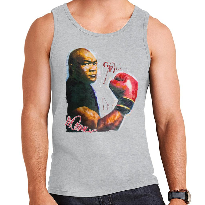 Sidney Maurer Original Portrait Of Boxer George Foreman Men's Vest