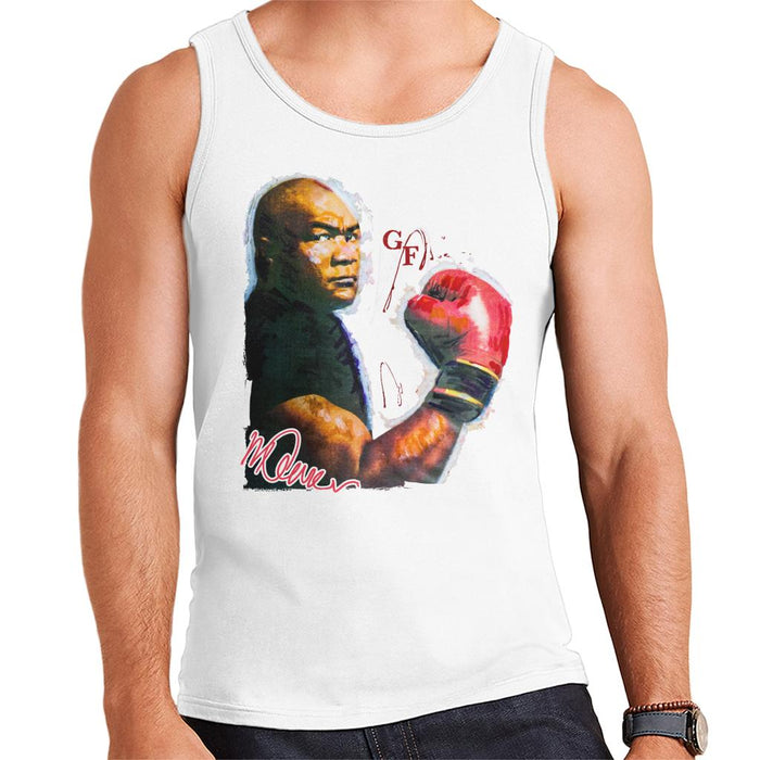 Sidney Maurer Original Portrait Of Boxer George Foreman Men's Vest