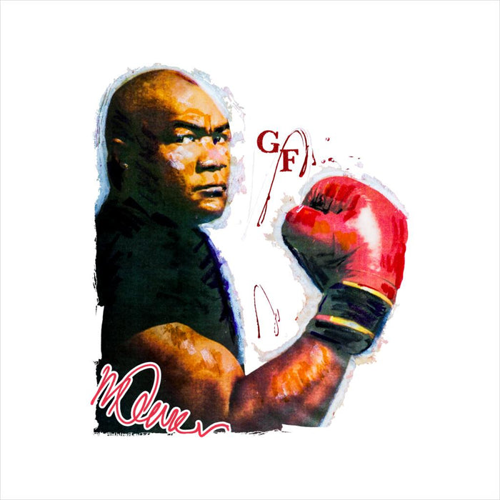 Sidney Maurer Original Portrait Of Boxer George Foreman Women's Vest
