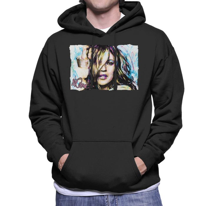Sidney Maurer Original Portrait Of Model Kate Moss Men's Hooded Sweatshirt