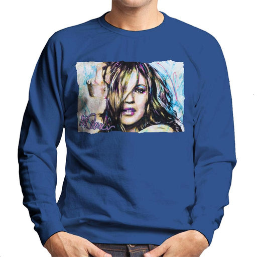 Sidney Maurer Original Portrait Of Model Kate Moss Men's Sweatshirt