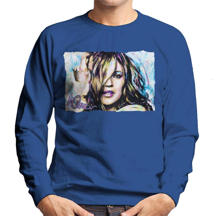 Sidney Maurer Original Portrait Of Model Kate Moss Men's Sweatshirt