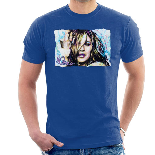 Sidney Maurer Original Portrait Of Model Kate Moss Men's T-Shirt