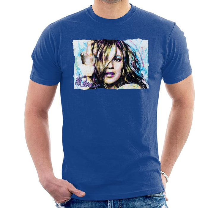 Sidney Maurer Original Portrait Of Model Kate Moss Men's T-Shirt