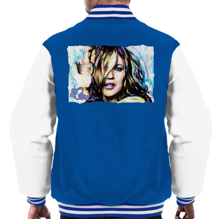 Sidney Maurer Original Portrait Of Model Kate Moss Men's Varsity Jacket