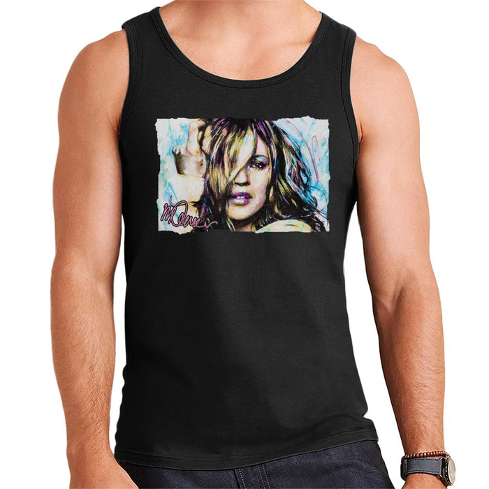 Sidney Maurer Original Portrait Of Model Kate Moss Men's Vest