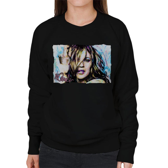 Sidney Maurer Original Portrait Of Model Kate Moss Women's Sweatshirt