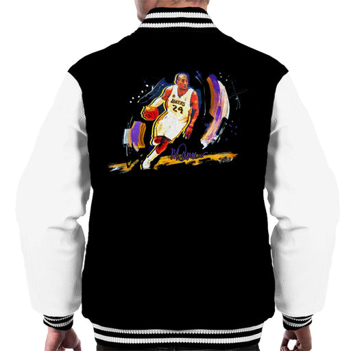 Sidney Maurer Original Portrait Of Basketballer Kobe Bryant Men's Varsity Jacket