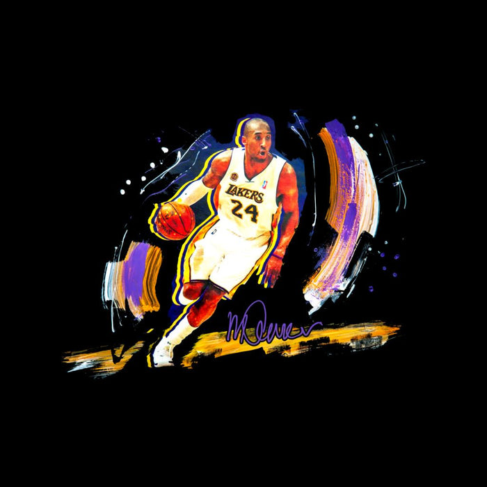 Sidney Maurer Original Portrait Of Basketballer Kobe Bryant Kid's Sweatshirt